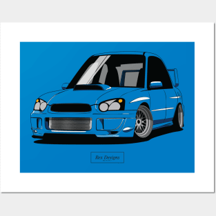 Subaru Impreza WRX STi "Blobeye" Posters and Art